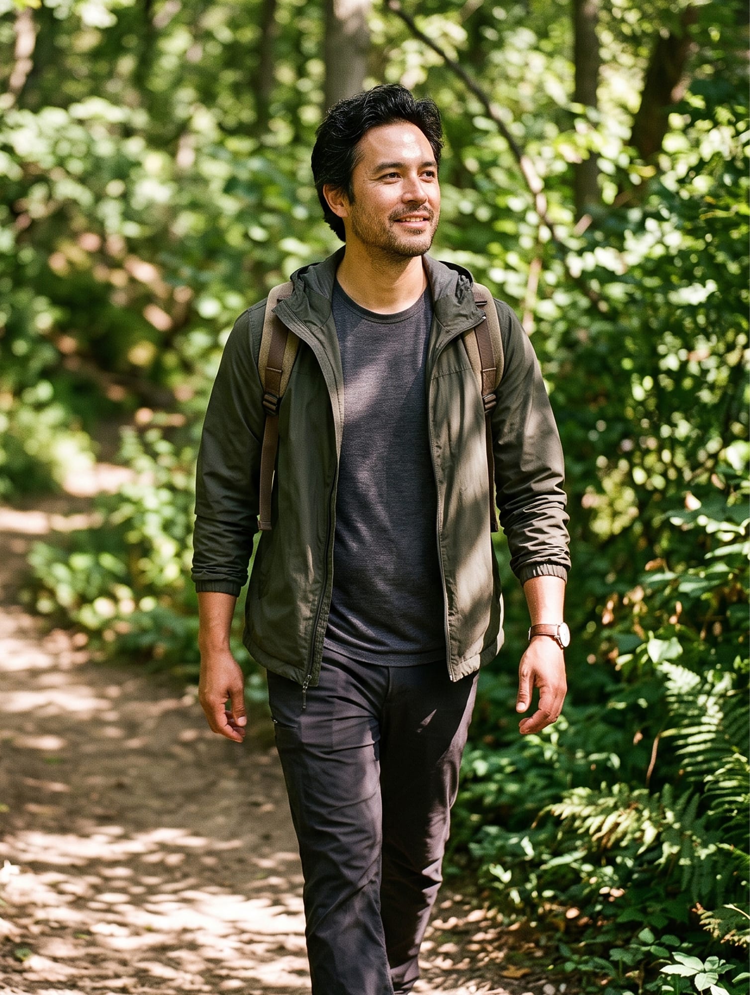 A Circle Health member out on a walk
