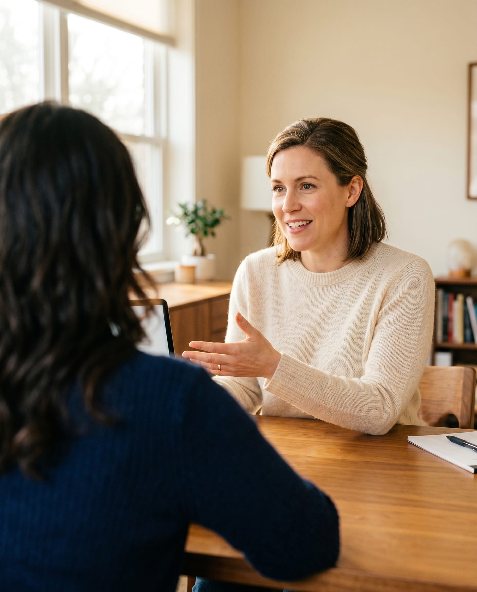 Circle Health clinician reviewing results with a patient
